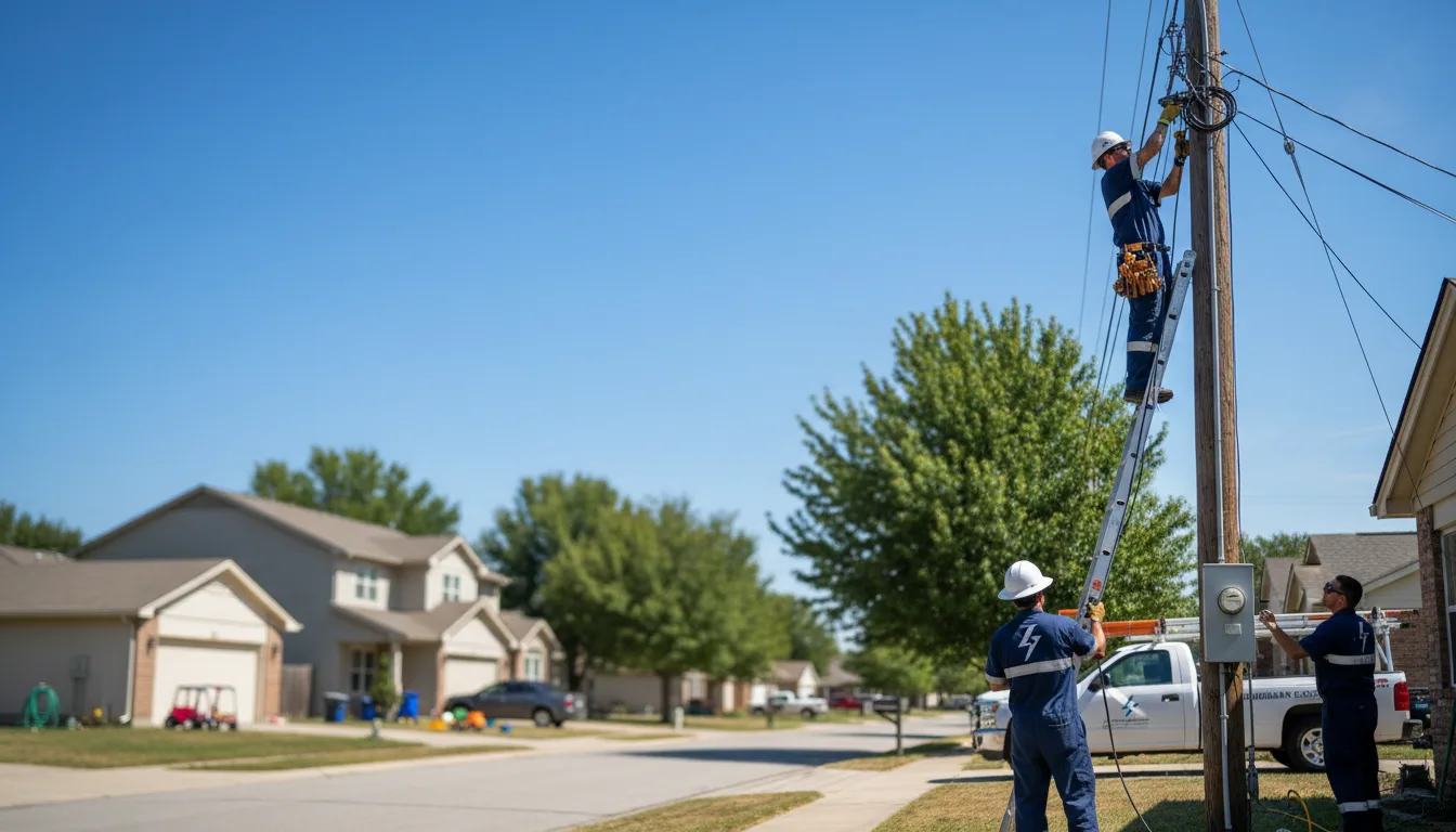 Residential electrician providing installation services in Bergman, AR